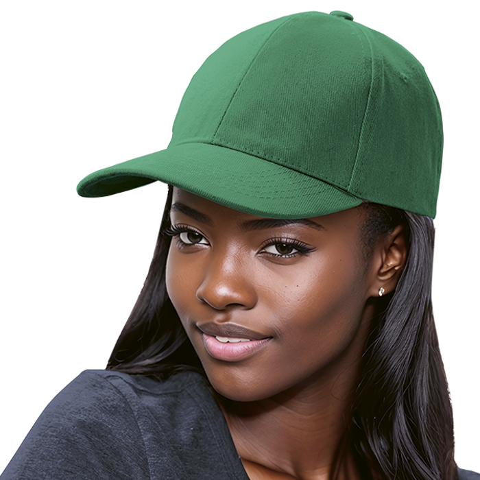 6 Panel Brushed Cotton Cap