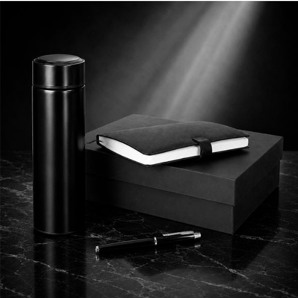 Executive Notebook And Water Bottle Gift Set